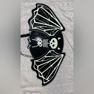 Betsy Johnson Black Bat Purse